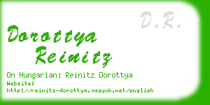 dorottya reinitz business card